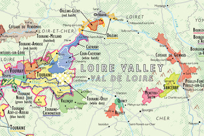 Wine Map of Bordeaux – De Long